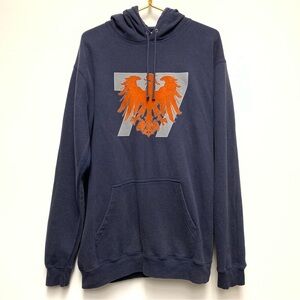 Vintage JEM Hoodie Sweatshirt M Sun Faded Phoenix Baggy Skater Grunge 90s Y2K